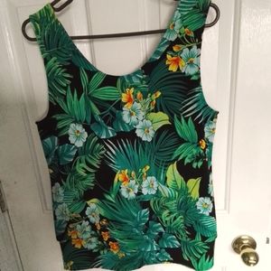 Boston Proper Tropical Print Blouse.